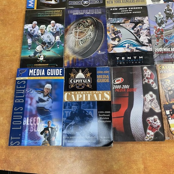 2000-2001 NHL Media Guide Set 30 teams Rule book media directory Leafs Red wings - Picture 5 of 10